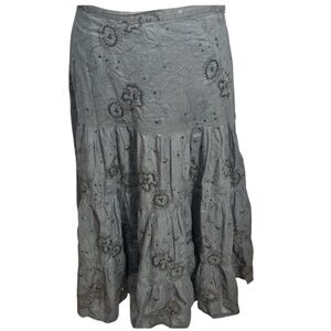 Vintage Skirt Bohemian Sequin Skirt Goth Western Stevie Nicks (1G - 0028)